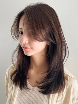 ルル 表参道(lulu.) メルティカラー ネビージュ チェリーブラウン ミニウルフ