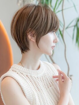 ケアリー 千葉ニュータウン中央(Carelly) 大人かわいい前髪セシルカットココアブラウンフリンジウェーブ