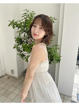 アリスバイアフロート 自由が丘(ALICe by AFLOAT) 韓国ボブパーマ大人グレージュ