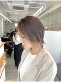 インナーカラー×ウルフボブ