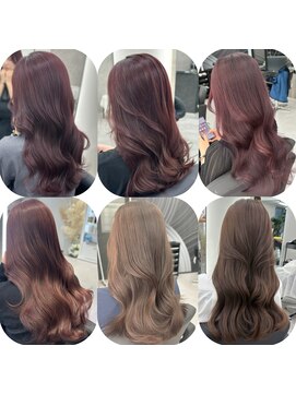 アルドーレフィエロ シンサイバシ(Ardore fiero shinsaibashi) チェリーレッド☆ブリーチなしカラー【小山田繭】