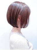 【Say.福岡】伸ばしかけショート×ラベンダーブラウン×艶カラー