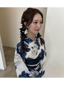 カシェ キョウマチ(cashe’e) 松阪/ヘアセット/ツインアレンジ/編みおろし/20代