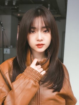 アイティーバイアルバム 松戸店(IT by ALBUM) おくれ毛ロング韓国ヘア顔周りレイヤー_F30310