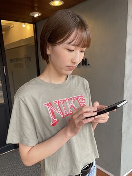 ヘア プロデュース キュオン(hair produce CUEON.) ミニbob×顔まわり