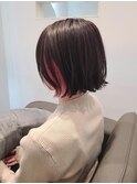 【南部担当】ボブ×ピンクイヤリングカラー