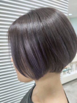 大人ニュアンス☆スモーキーラベンダーボブ
