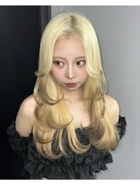 ギミックパシャ(GIMMICK pasha)&nbsp;抜きっぱなしブロンド×裾カラー