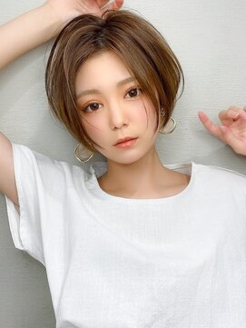 エイミーバイアフロートザガーデン 浦和店(amie by afloat the garden) レイヤーショートボブ上品シルエットのミニショート【浦和】