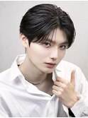 シースルーセンターパート ダウンパーマ