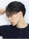 シースルーマッシュ韓国メンズヘアコンマバングフェザーパーマ