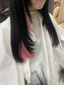 イーウェーブ ヘア(E-WAVE hair)の写真/関西最安値1ヶ月半から2ヶ月もつ毛質おへそ近辺ロングエクステでボブでも流行りレイヤーヘアーにイメチェン