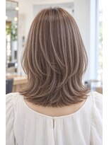 アーダーヘアサロン 森田店(ADER HAIR SALON)&nbsp;透明感アッシュブラウンのミディアムレイヤー