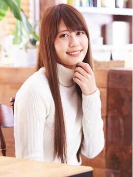 フラミューム(flammeum) ツヤサラで上司ウケ☆ミルキーベージュロング☆【平塚】