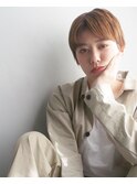 clanセンターパートマッシュワンサイドショート