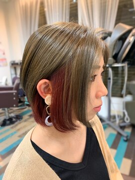 オーガニック ヘアサロン ラヴィパ 瑞江店(organic hair salon RAVIPA) ♪レッドインナーカラー♪