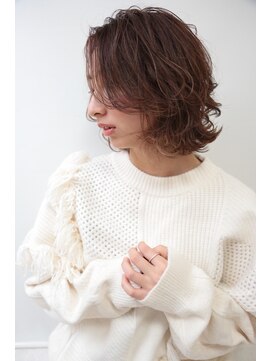 エヌ トーキョー(enu TOKYO) ボブ　レイヤー　毛先パーマ