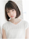 【ROMA】透明感×美髪ダークカラー/大人かわいいワンカールボブ
