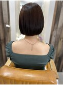 #切りっぱなしボブ #ボブヘア #ブラウンカラー