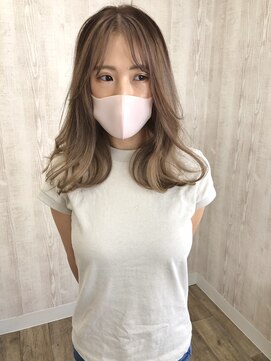 ラッズプラスエイチ(Lads+h) フェイスラインハイライト　バレイヤージュ