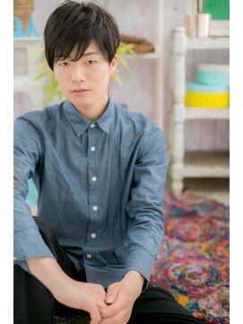 ミック ヘアアンドメイク アップ 駒込店(miq Hair&Make up) 斜めバングで優し気…メンズニュアンスマッシュc1