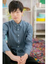 ミック ヘアアンドメイク アップ 駒込店(miq Hair&Make up) 斜めバングで優し気…メンズニュアンスマッシュc1