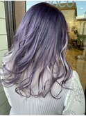 ラベンダー→ホワイトコントラストカラー♪♪