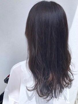 モルニ(MORNI) ダークカラー_マロンベージュ Aラインボブ かきあげ