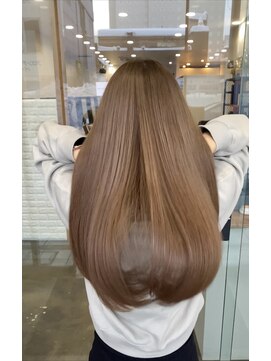 ワンスタイル(One style) ミルクティーベージュ ストレートロング