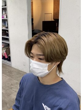 プライズ アイリス 池袋東口店(prize Iris) センターパートウルフ/メンズ/¥6380