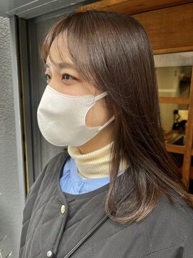 ウィーク 梅田(UiiC) 柔らかオレンジブラウン【uiic stylist rira】