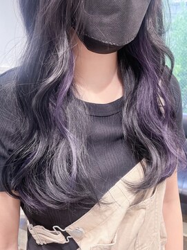 ジゼル 博多(GiseL) インナーカラー☆パープル