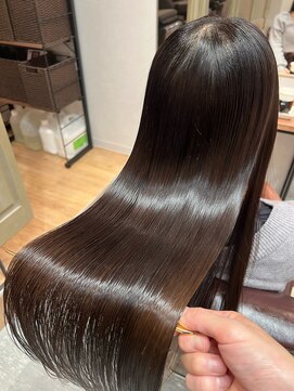 アディクト 東陽町西口(addict) うねりを抑える縮毛矯正＿ダークブラウン＿ロング［東陽町］