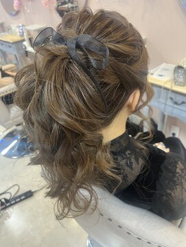 プーペ(pupe) リボンポニーテール