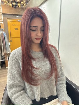 パーティパーティ ヘア(PARTYPARTY hair) 暖色系ピンクエクステ/ナチュラルエクステ/プルエクステ/巻髪