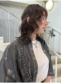 △大人可愛い癖毛風ウルフパーマレイヤーパーマデジタルパーマ