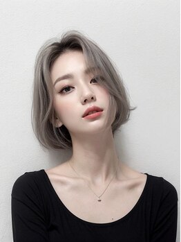 アッシュヘアーの写真/[箱崎]ブリーチ無でも透け感を*トレンド、外国人風、アッシュ系、ハイトーンもOK！貴女のなりたいを叶える*