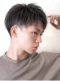 爽やかツーブロック刈り上げ【ナチュラルアップバングショート】