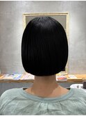 切りっぱなしボブ