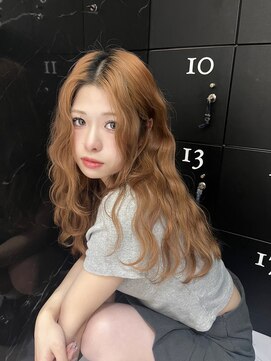 ジーナ 名駅(XENA.) ウェーブヘア/レイヤーカット/顔まわりカット