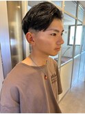 スーツ短髪/アップバング/ツーブロック/清潔感/メンズショート