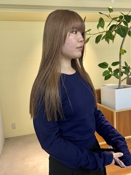 ロジェ(loje) ブラウンカラー/透明感カラー/フェミニンロング