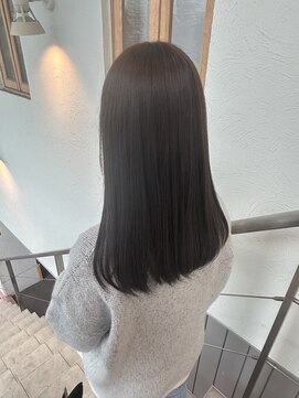 トップヘアー 中庄店(TOP HAIR fuapua) 《TOPHAIR 中庄店/きゃん》透明感たっぷりオリーブベージュ