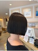 パつっとボブ/縮毛矯正