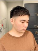 メンズショートシャドウパーマスパイキーショート大人メンズヘア