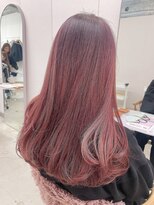 リル(re'll)&nbsp;《花屋併設》赤味ピンクブラウン［酸性ストレート/ヘアセット］