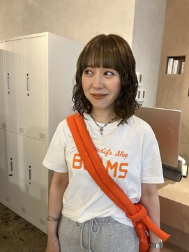 ユッカ 梅田(YUCCA) 【YUCCA】大人可愛い20代30代40代/ボブパーマ/オリーブベージュ