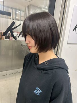 キング 心斎橋店(K!ng) ハイライトカラーミルクティーベージュレイヤーカット