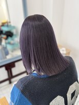 アロハナ 津店(ALOHANA)&nbsp;ラベンダーアッシュ/ケアブリーチ/切りっぱなし/ボブ/レイヤー