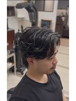 オアゾバーバー(OAZO BARBER)&nbsp;フェザーパーマ/センターパート